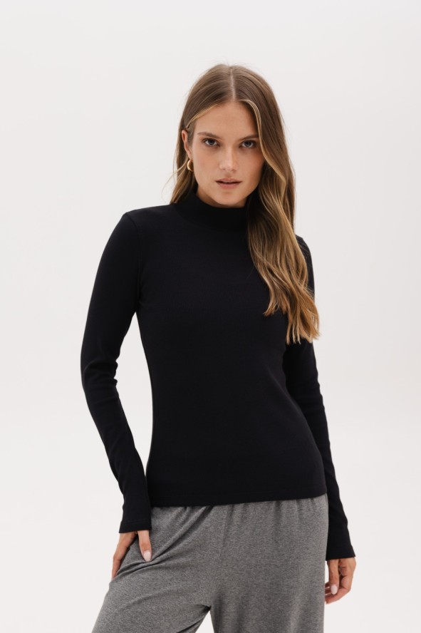 BLUZKA AMY CZARNA S - Flawless