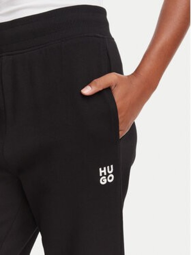 HUGO Spodnie dresowe Nelfinia 50522417 Czarny Regular Fit