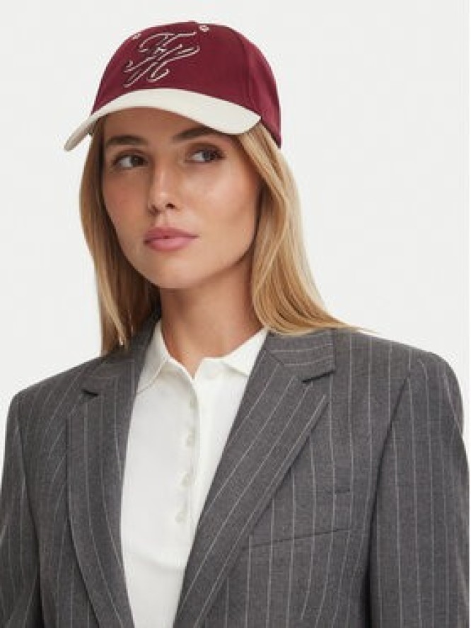 Tommy Hilfiger Czapka z daszkiem AW0AW18678 Bordowy
