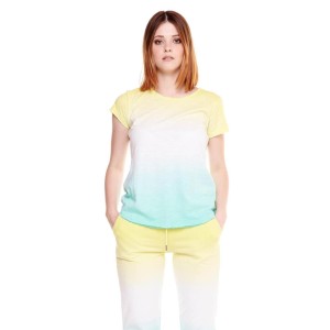 Damski t-shirt Silence Work w kolorze tie-dye