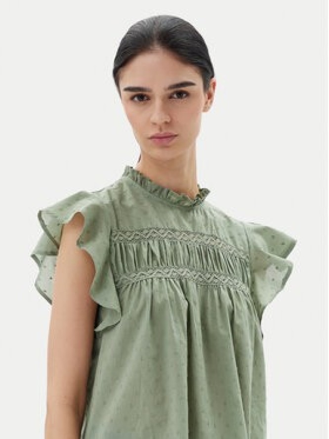 ONLY Bluzka Katti 15337637 Zielony Regular Fit