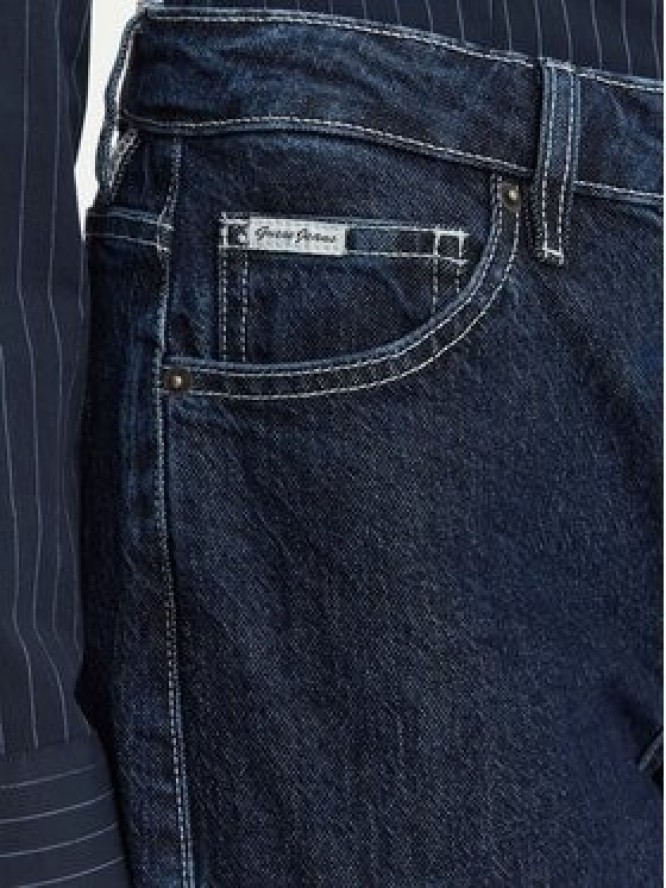 Guess Jeans Jeansy W6YA01 D1178 Granatowy Wide Leg