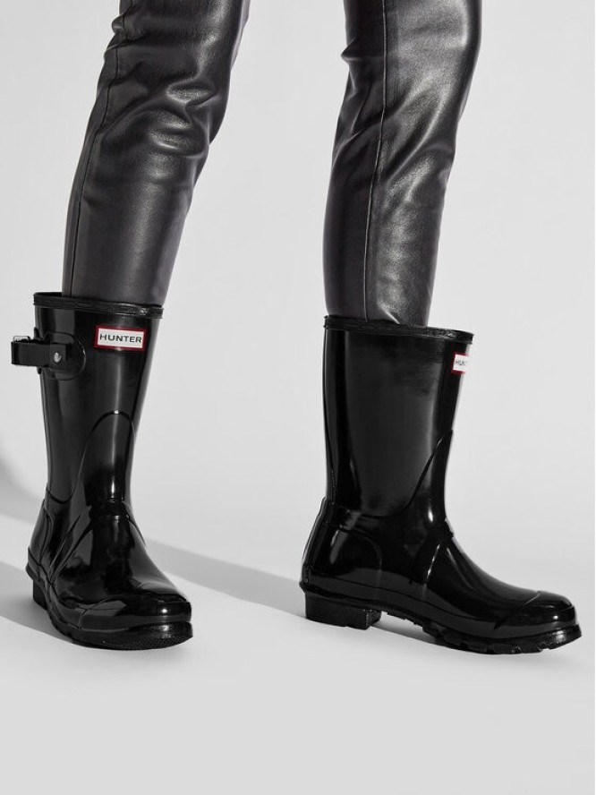 Hunter Kalosze Original Gloss Short WFS1000RGL Czarny