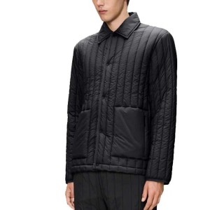 Kurtka RAINS BANJA LINER OVERSHIRT T1 Czarny