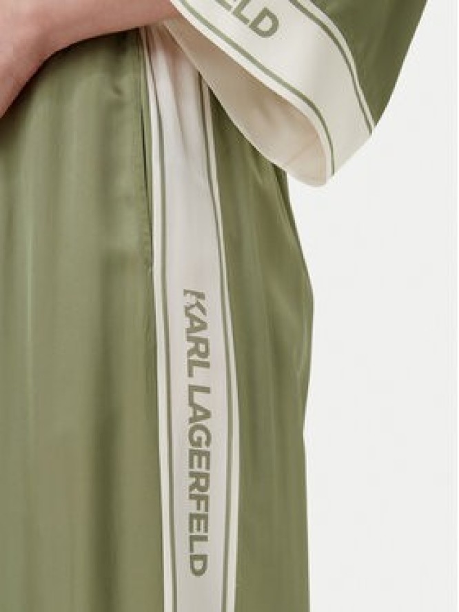 KARL LAGERFELD Spodnie materiałowe A2W10118 Zielony Relaxed Fit