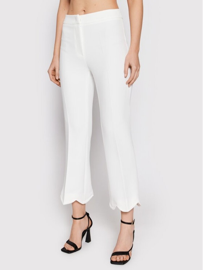Babylon Spodnie materiałowe P_MF0602 Biały Regular Fit