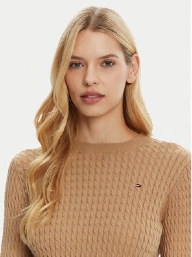 Tommy Hilfiger Sweter WW0WW44993 Brązowy Regular Fit