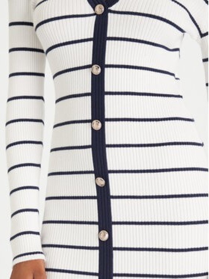 Guess Sukienka dzianinowa W5YK98 Z2YK2 Biały Slim Fit