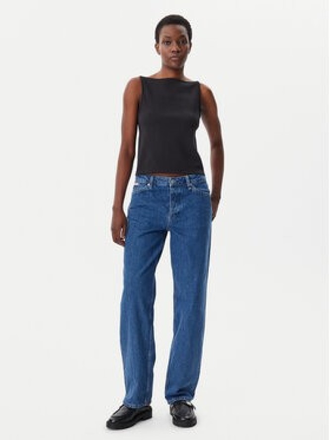 Calvin Klein Jeans Top Logo J20J225314 Czarny Regular Fit