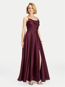 Swing Sukienka wieczorowa 5AI13600 Bordowy Regular Fit