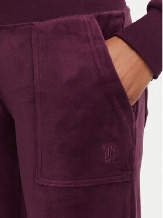 Juicy Couture Spodnie dresowe Layla JCSEBJ001G Bordowy Regular Fit