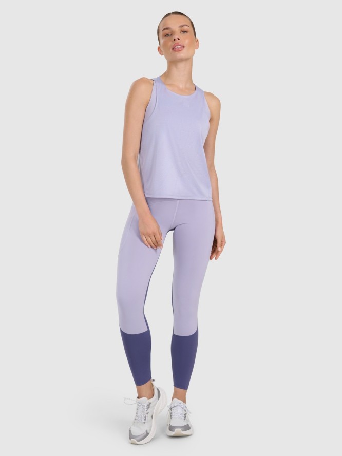 4F Top treningowy szybkoschnący damski - niebieski S