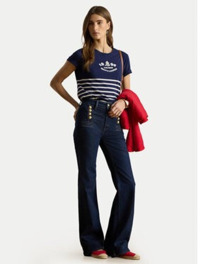 LAUREN RALPH LAUREN T-Shirt 200B21056001 Granatowy Relaxed Fit