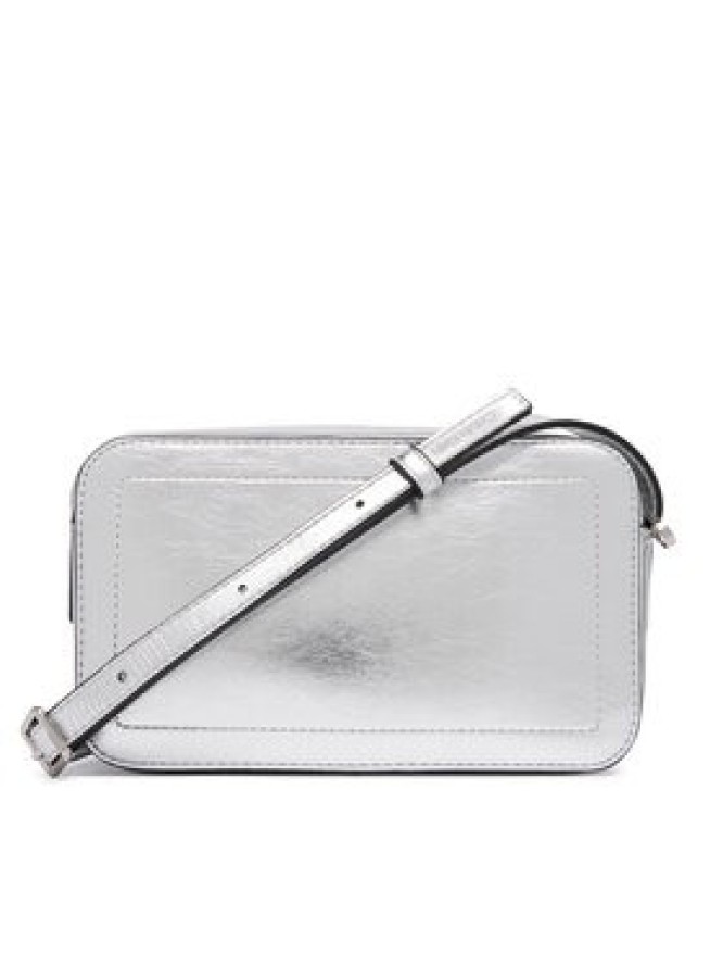 Calvin Klein Torebka Bold Ck Outline Mtl Camera Bag LV04F3896G Srebrny