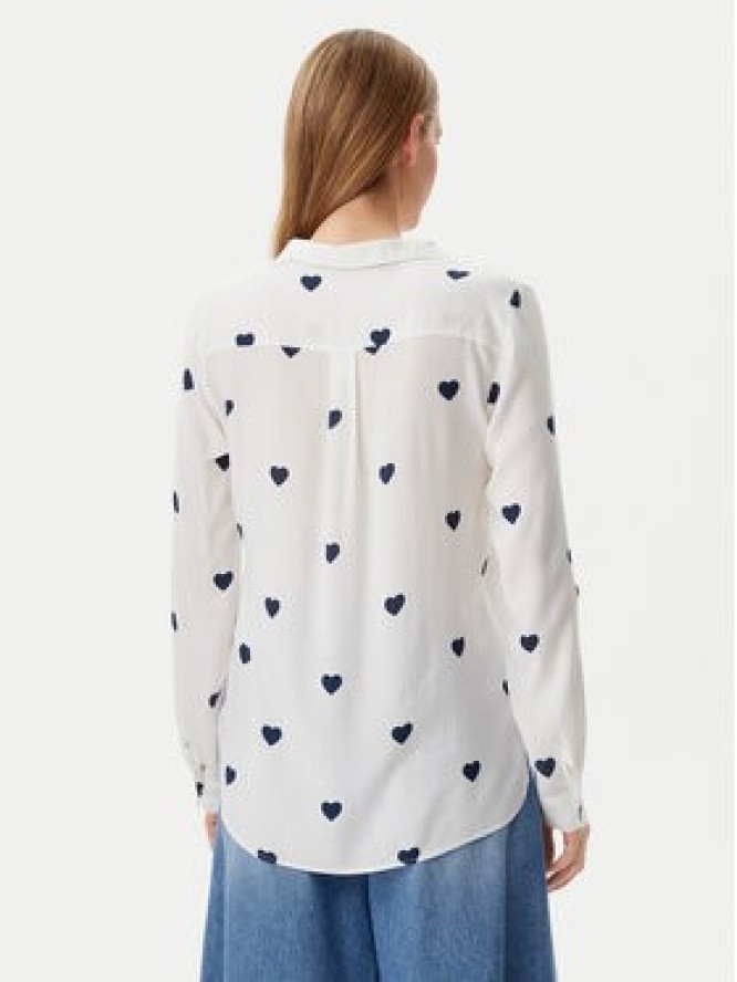 Vero Moda Koszula Bumpy 10275283 Biały Regular Fit