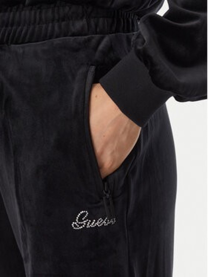 Guess Spodnie dresowe V6BB11 K6304 Czarny Regular Fit
