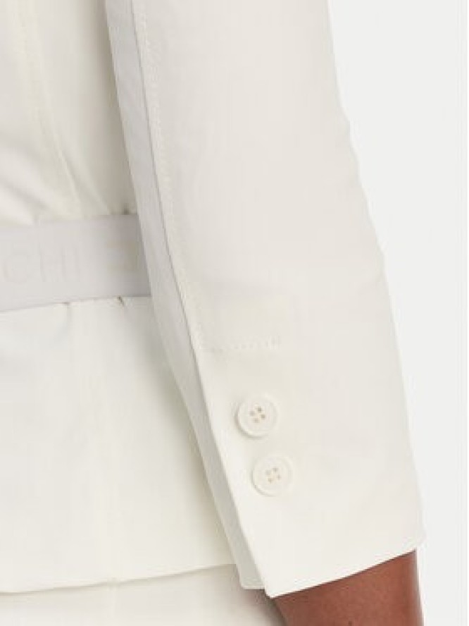 Elisabetta Franchi Marynarka GI-224-61E2-V590 Biały Regular Fit