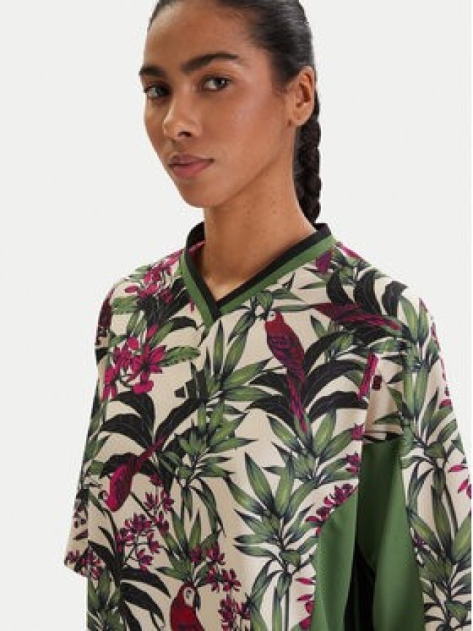 adidas T-Shirt Farm Rio Premium KD4628 Zielony Loose Fit