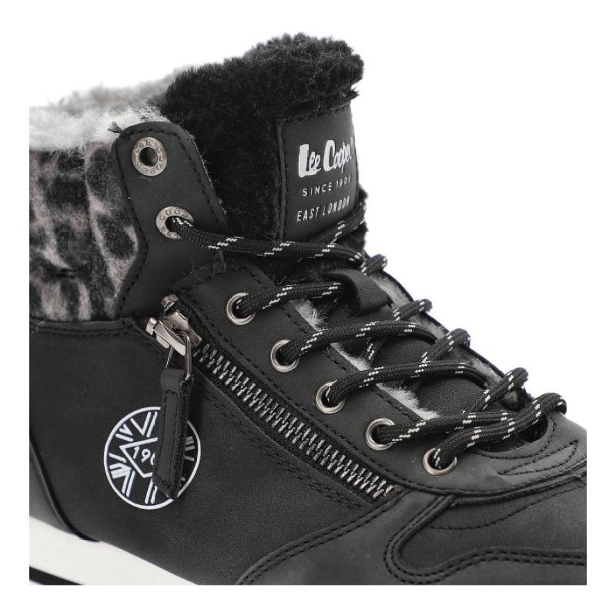 Czarne Botki Lee Cooper Ocieplane Buty Damskie