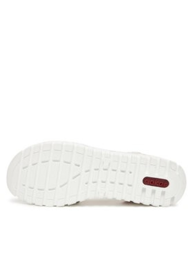 Rieker Sandały V1364-90 Biały