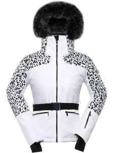 Alpine Pro Kurtka narciarska "Olada" w kolorze białym rozmiar: M/L