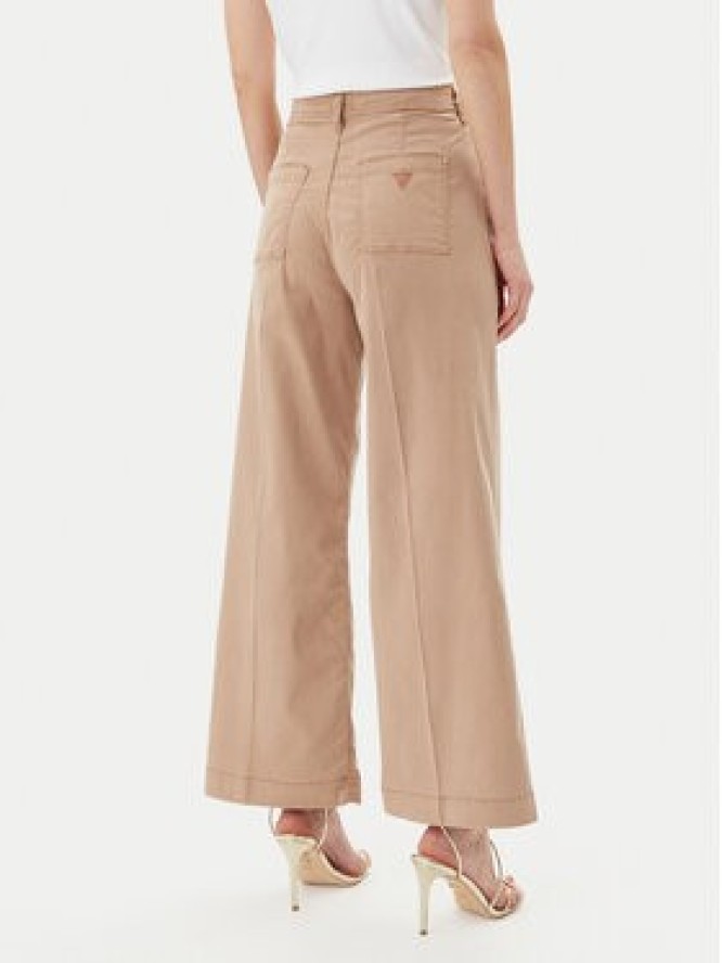 Guess Jeansy W5GA1Y WH7B1 Brązowy Wide Leg