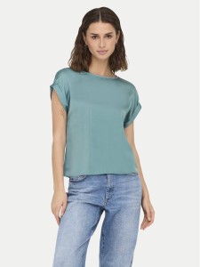 ONLY Bluzka Lieke 15303413 Zielony Regular Fit