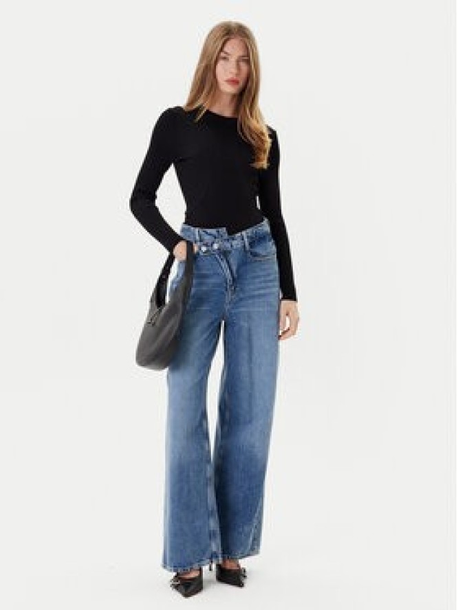 Guess Sweter W5YR08 Z0040 Czarny Slim Fit