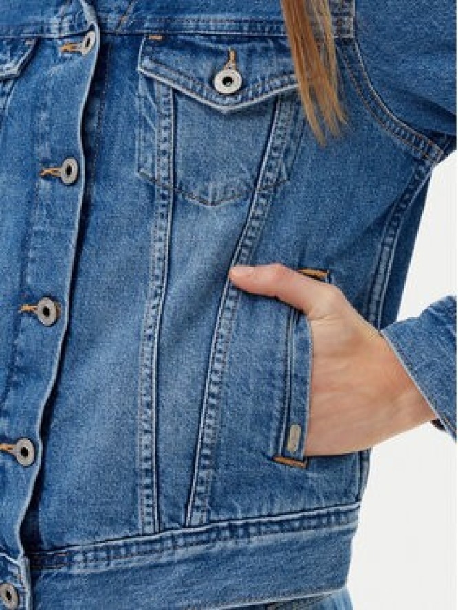 Pepe Jeans Kurtka jeansowa PL402430 Niebieski Slim Fit