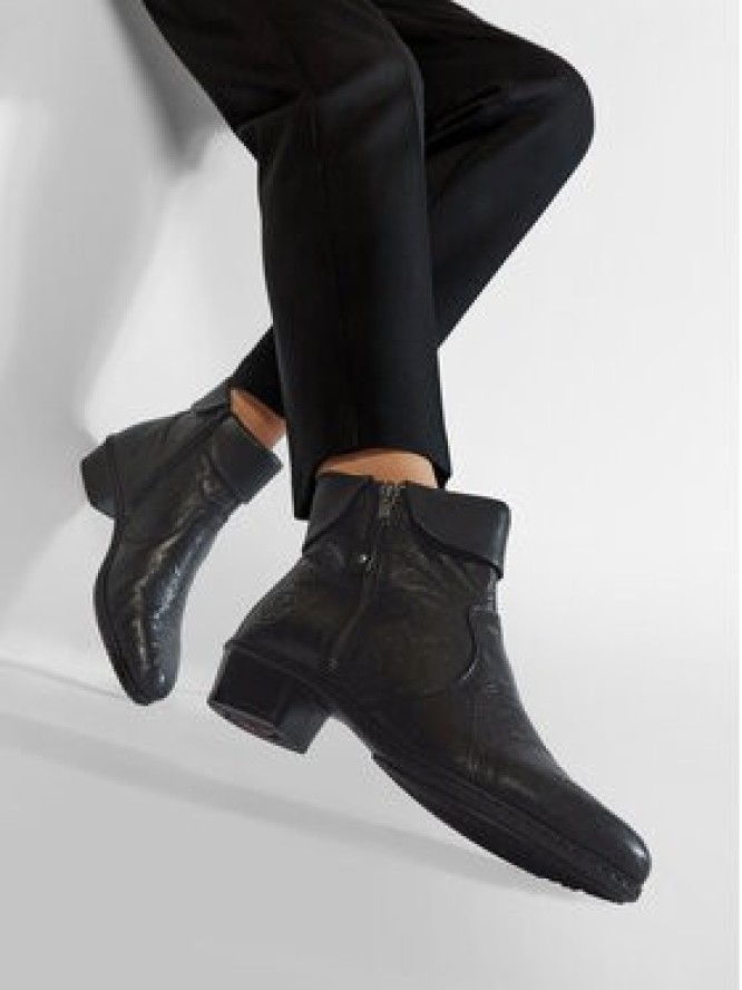 Rieker Botki Y07A8-01 Czarny