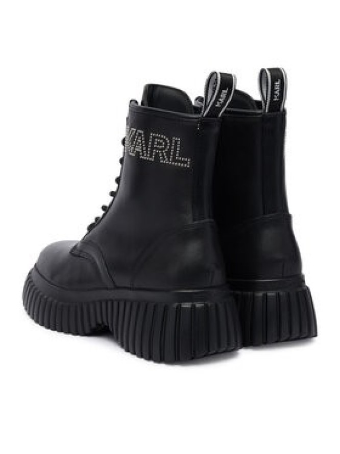 KARL LAGERFELD Trzewiki KL44475 Czarny