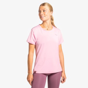 Koszulka do biegania damska Kiprun "Bougeons en Rose"
