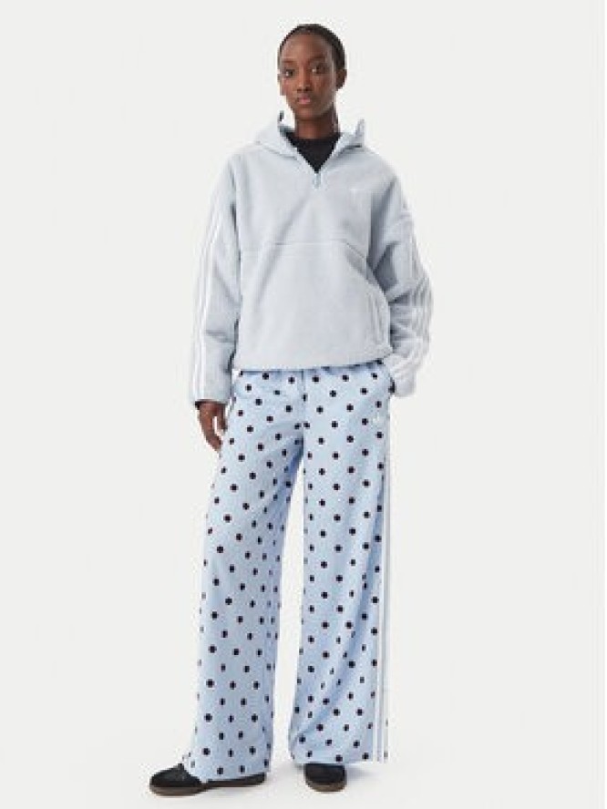 adidas Bluza Adiluna Season 2 X Jennie Fleece Hoodie Jacket LD8925 Niebieski jasny Regular Fit