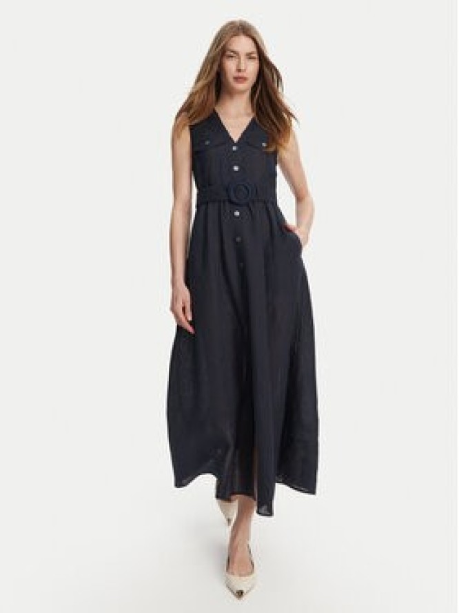 Marella Sukienka letnia Picchio 2513221064 Granatowy Regular Fit