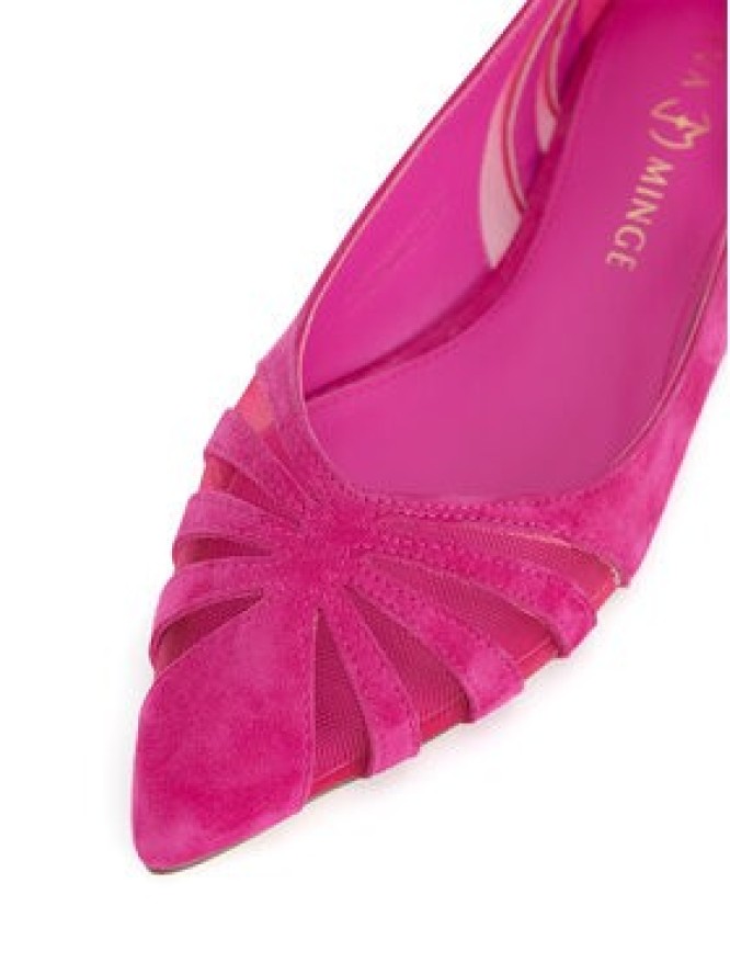 Eva Minge Baleriny LUCY-V1166-08-1 Różowy