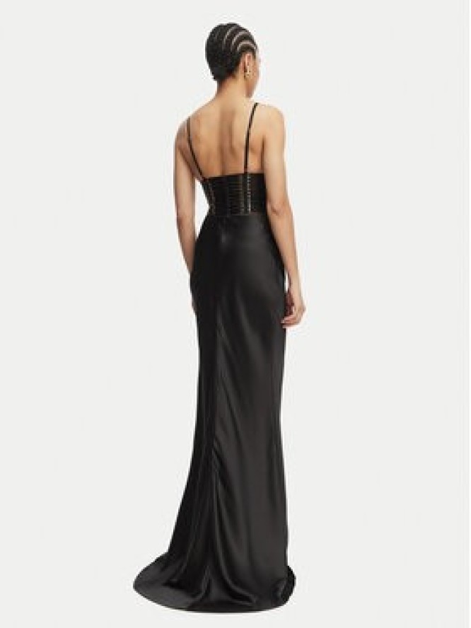 Elisabetta Franchi Sukienka wieczorowa AB-R53-62E2-V760 Czarny Slim Fit