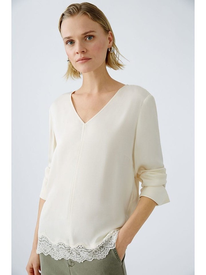 Oui Bluzka w kolorze kremowym rozmiar: 40