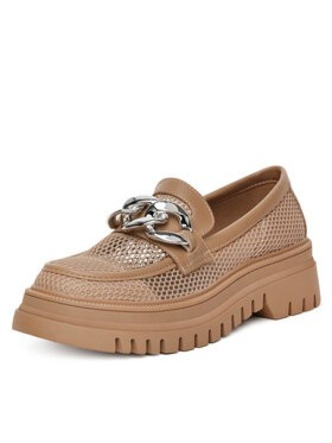 DeeZee Loafersy 60062D-2 Brązowy