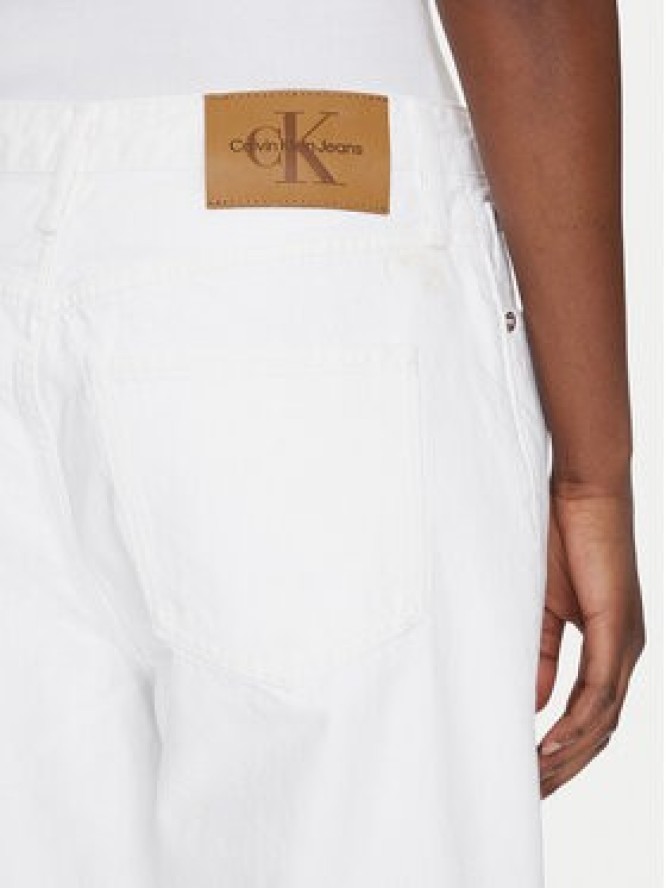 Calvin Klein Jeans Jeansy 90's J20J225131 Biały Loose Fit