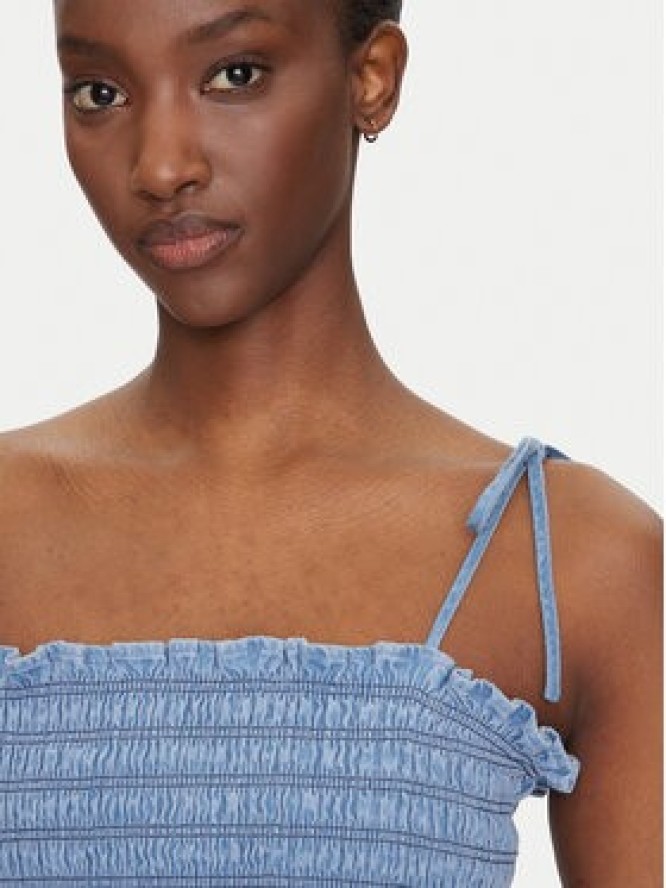 Tommy Jeans Top DW0DW20284 Niebieski Regular Fit