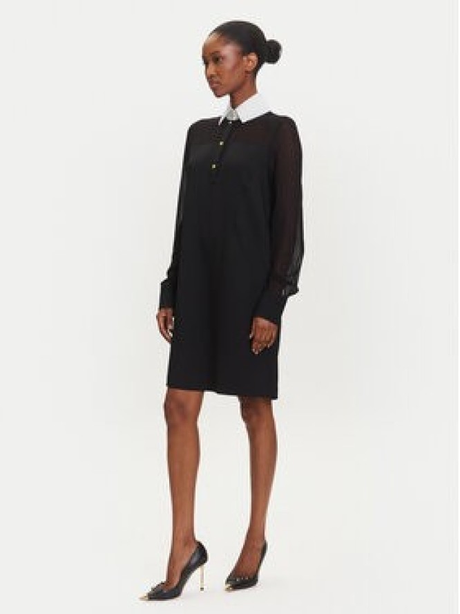 KARL LAGERFELD Sukienka koszulowa A3W13020 Czarny Regular Fit