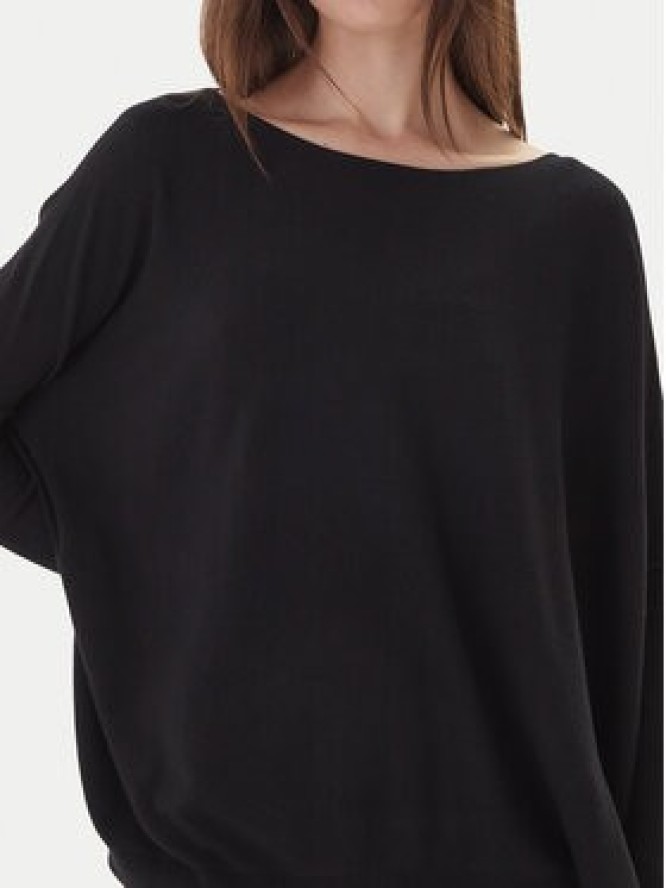 Kontatto Sweter 3M0802C Czarny Relaxed Fit