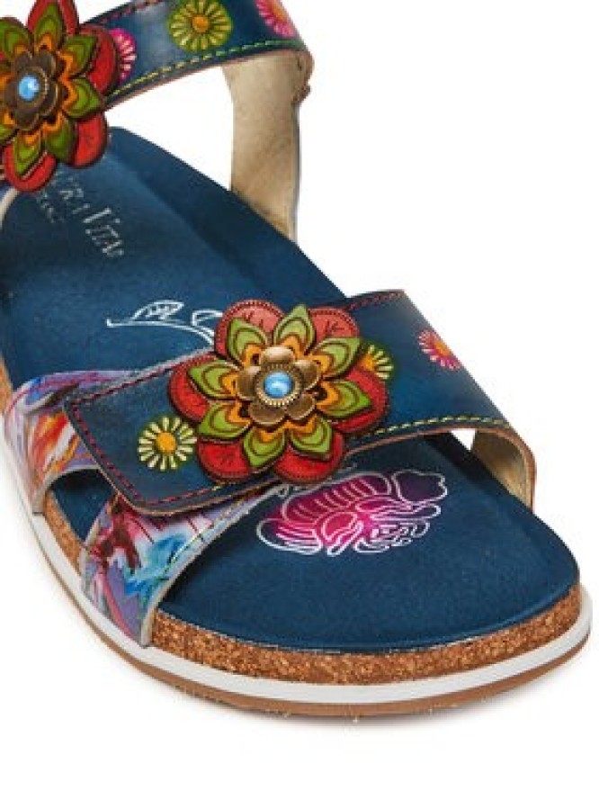 Laura Vita Sandały Brcyano 12 Granatowy