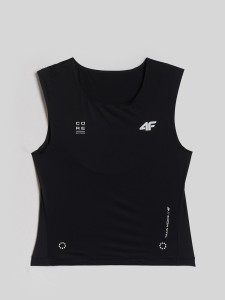 4F Crop top treningowy szybkoschnący damski - czarny M