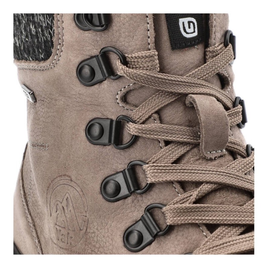 Szare Botki G-Comfort Wygodne Obuwie Damskie