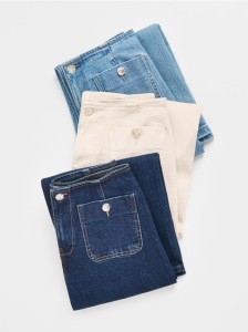 Jeansy culotte - niebieski