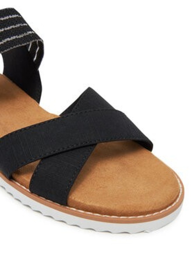Skechers Sandały BOBS Desert Kiss-Shore Enough 114130/BLK Czarny