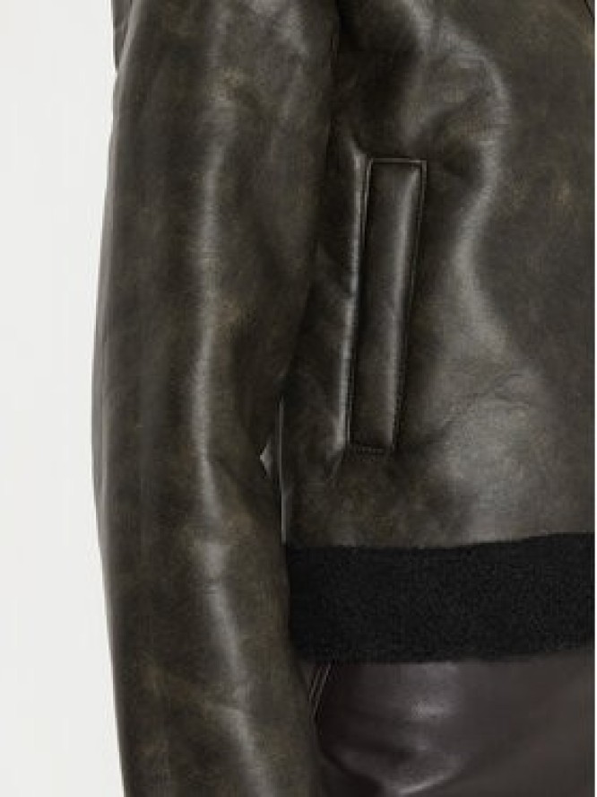 Pieces Kurtka z imitacji skóry Pippi 17154704 Brązowy Regular Fit