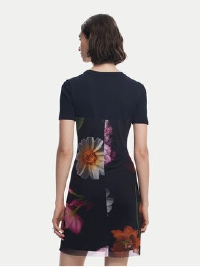 Desigual Sukienka codzienna Hamburgo 25SWVK14 Czarny Slim Fit