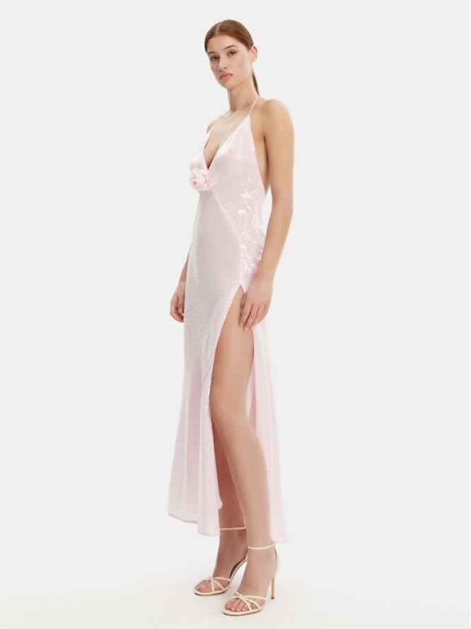 Bardot Sukienka wieczorowa 59278DB3 Różowy Regular Fit